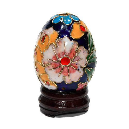 Ei S, Osterei, Deko, Cloisonne Emaille, 0463 - zum Schließen ins Bild klicken